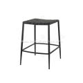 Saddle leather carbon steel black bar stool